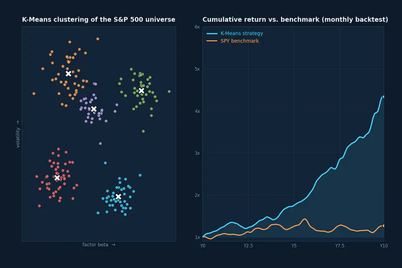 S&P 500 Portfolio Optimization via K-Means Clustering